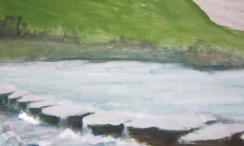 Odessa Lake painting