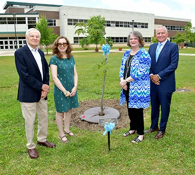 Anne Frank sappling dedication at RVCC