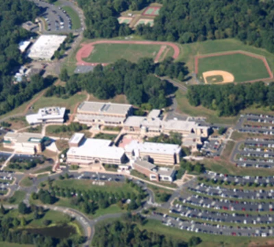 aerial shot of rvcc campus