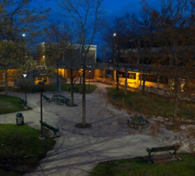 rvcc courtyard at night