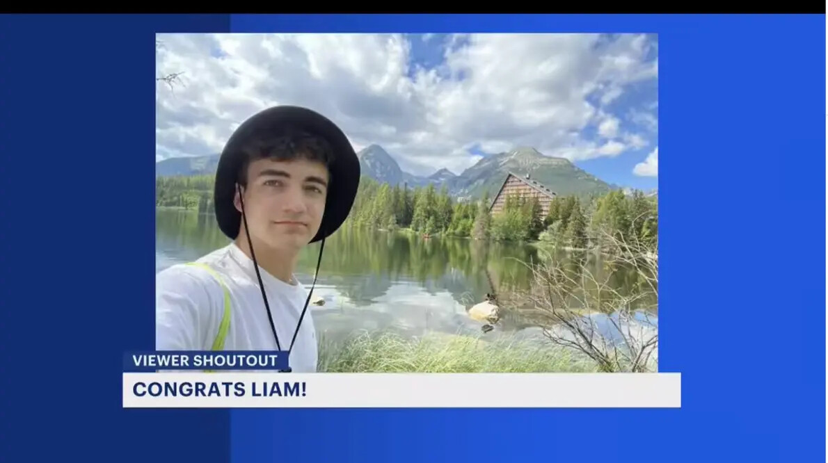 News 12 screenshot of Liam Boyle