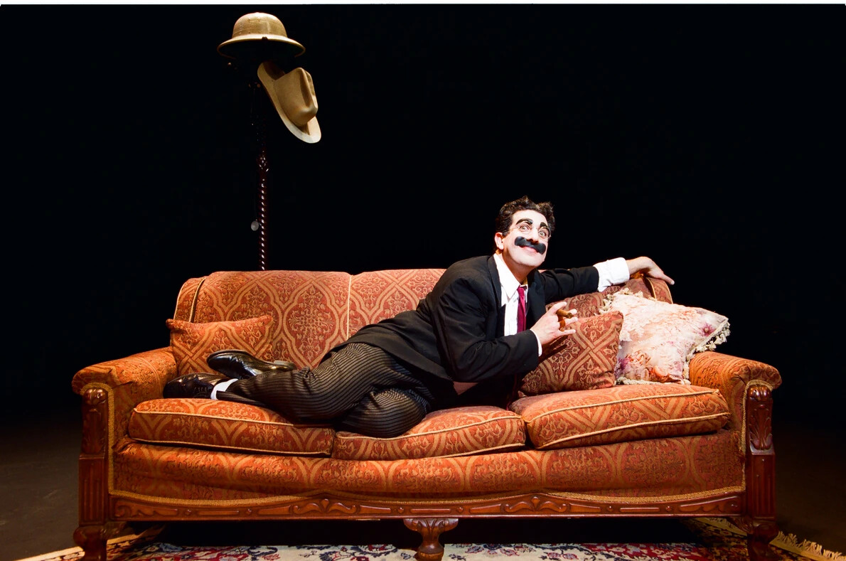 groucho marx actor on sofa