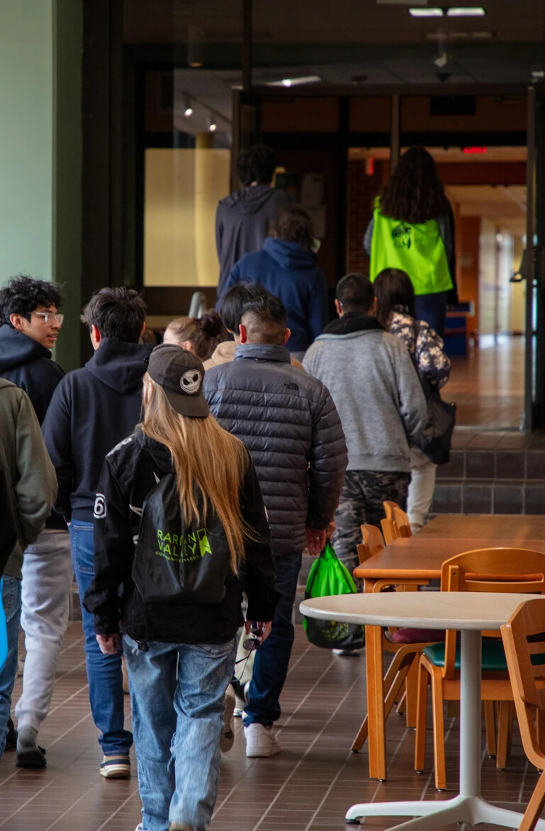 group of people on a tour of RVCC