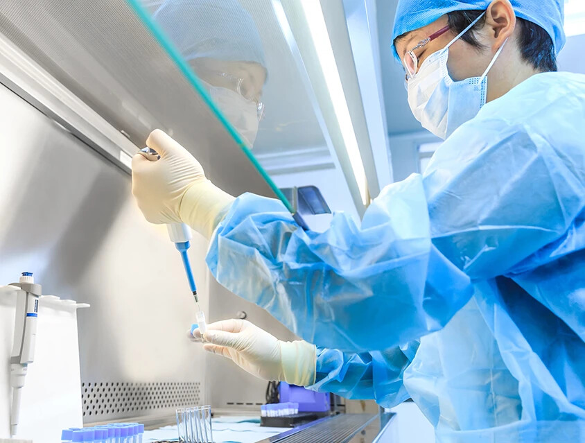 male working in biomanufacturing