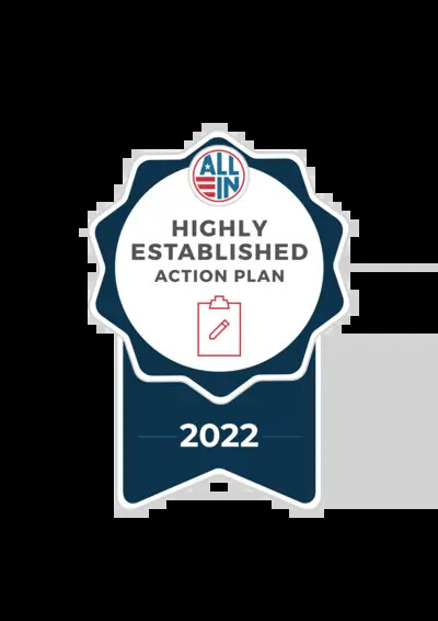 2022 ALL IN Highly Established Action Plan Seal