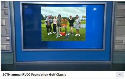 screenshot of golf classic group photo