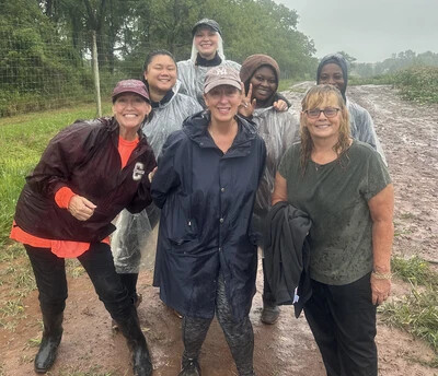 sna planting in rain