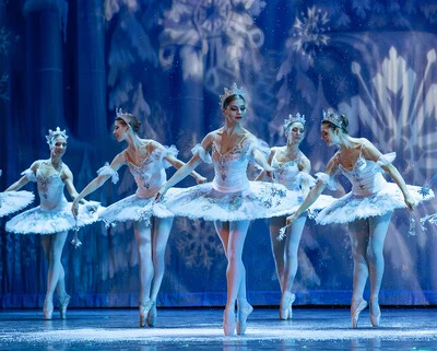 row of dancers in Nutcracker