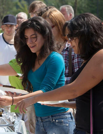 rvcc students at event outside